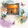 Sunset Stories Scrapbook Page by Norma