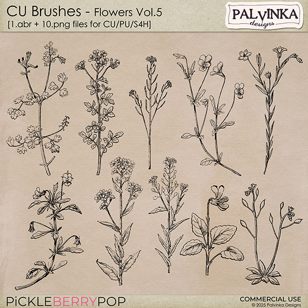 CU Brushes - Flowers 5