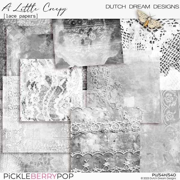 A Little Creepy - Lace Papers