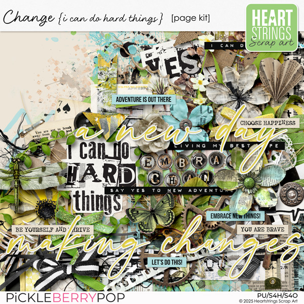Change {i can do hard things} Page Kit
