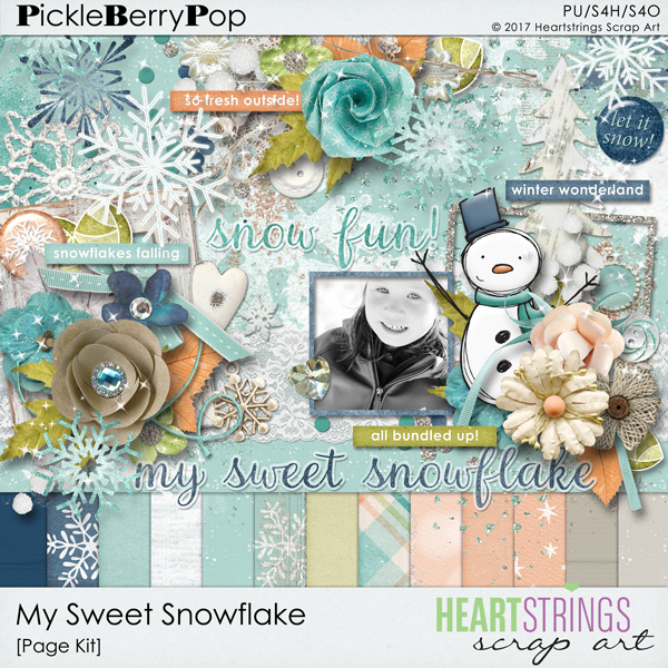 My Sweet Snowflake Page Kit