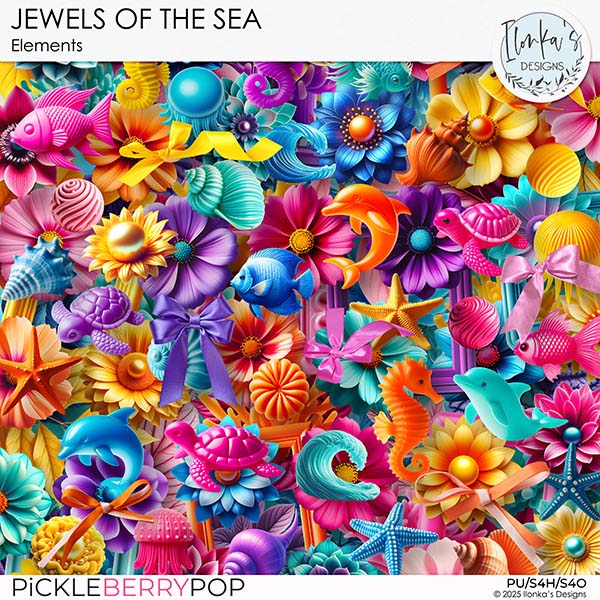 Jewels Of The Sea Elements by Ilonka's Designs