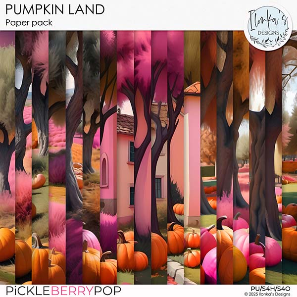 Pumpkin Land Paper Pack by Ilonka's Designs 