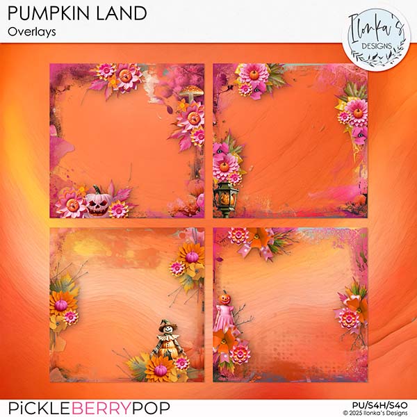 Pumpkin Land Overlays by Ilonka's Designs