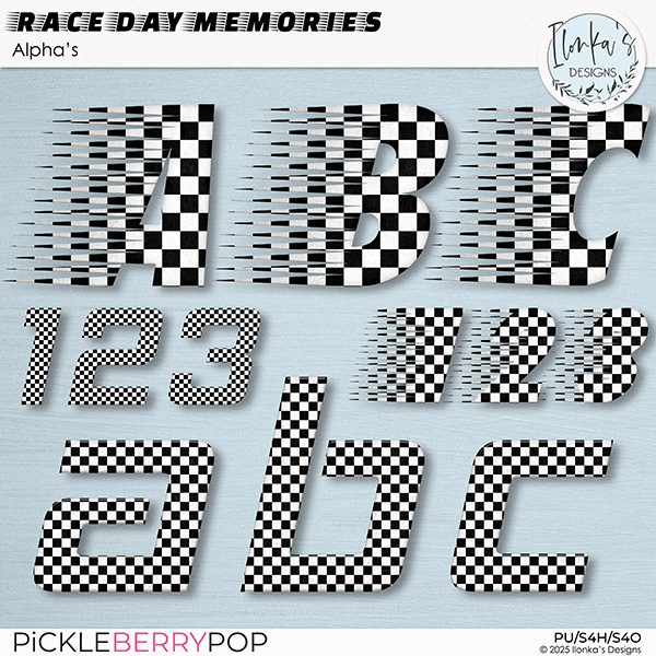 Race Day Memories Alpha's by Ilonka's Designs