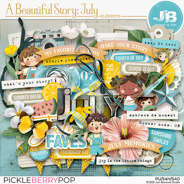 A Beautiful Story: July Elements by JB Studio