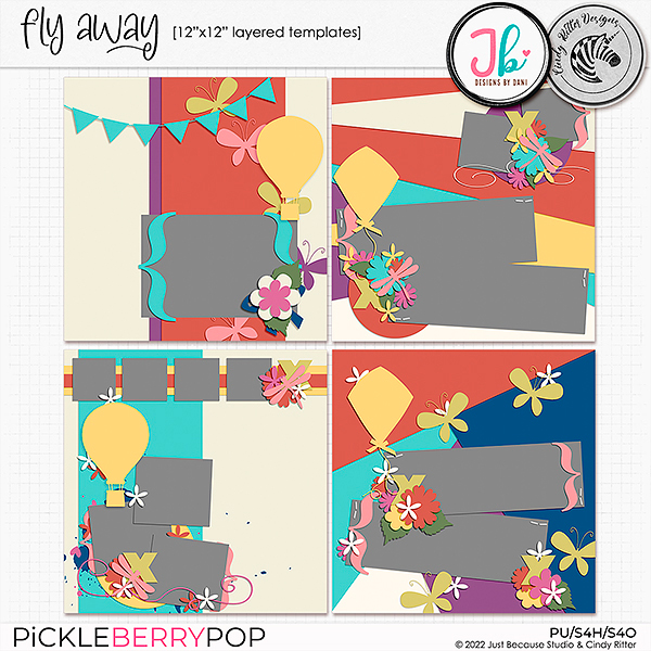 Fly Away Templates by JB Studio and Cindy Ritter