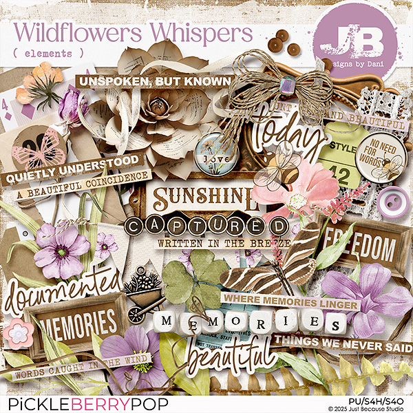 Wildflowers Whispers Elements by JB Studio
