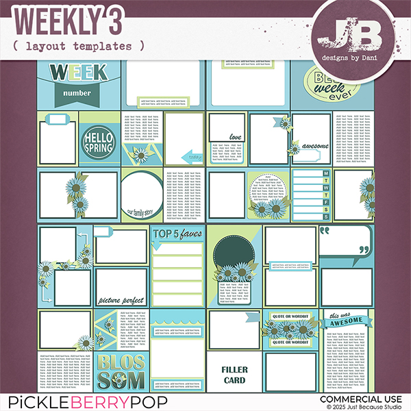 {CU} Weekly 3 Templates by JB Studio