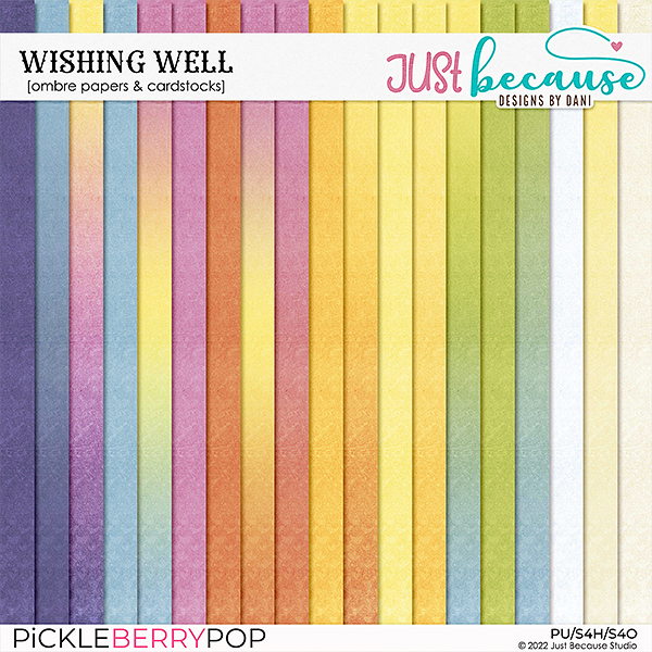 Wishing Well Ombre Papers & Cardstocks by JB Studio