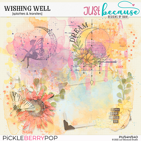 Wishing Well Splatters & Transfers by JB Studio