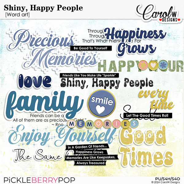 Shiny, Happy People-Word art