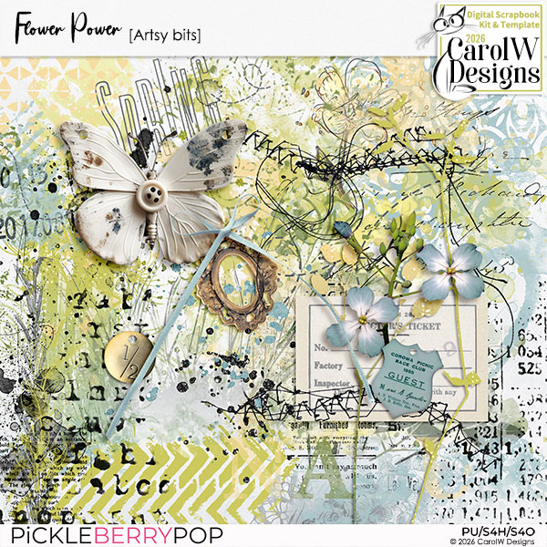 Flower Power Artsy bits