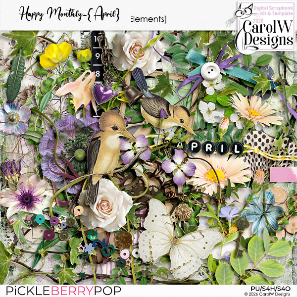 Happy Monthly-{April} Elements