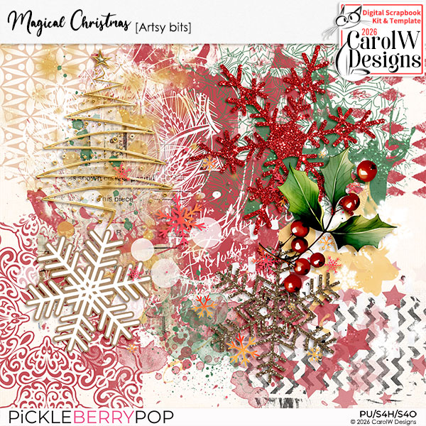 Magical Christmas-Artsy bits