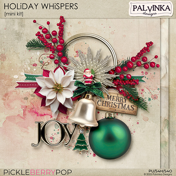 Holiday Whispers: Mini Kit by Palvinka Designs
