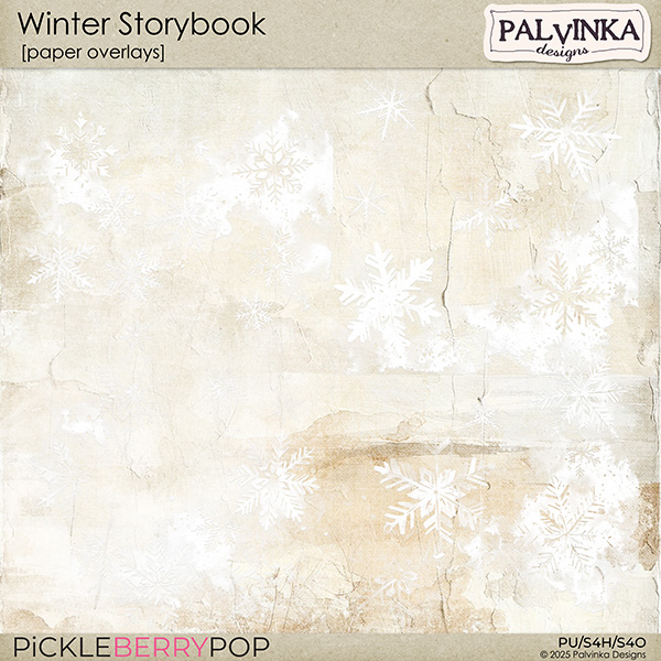 Winter Storybook Paper Overlays