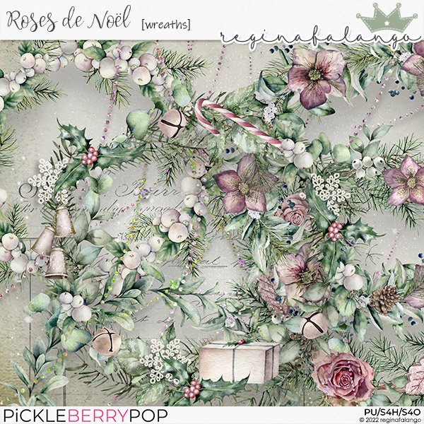 ROSES DE NOEL WREATHS