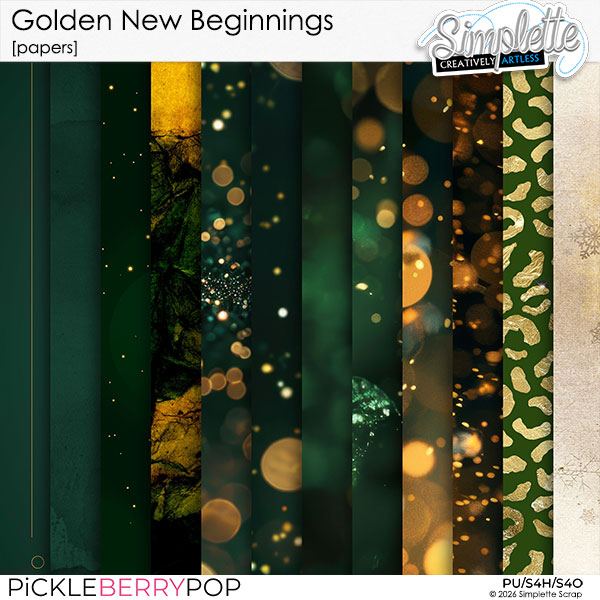 Golden New Beginnings (papers) by Simplette