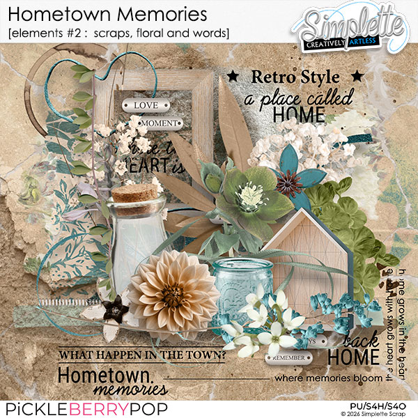 Hometown Memories (elements pack 2) by Simplette