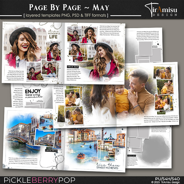 Page By Page Photobook Templates ~ May 