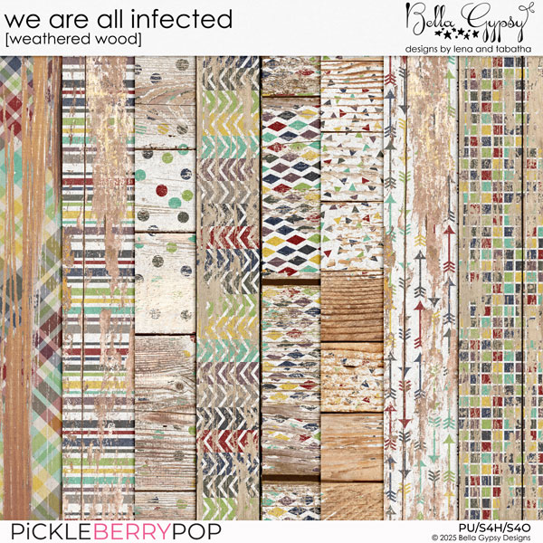 We Are All Infected Weathered Wood Papers