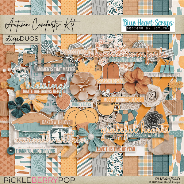 Autumn Comforts: Half Kit by Blue Heart Scraps