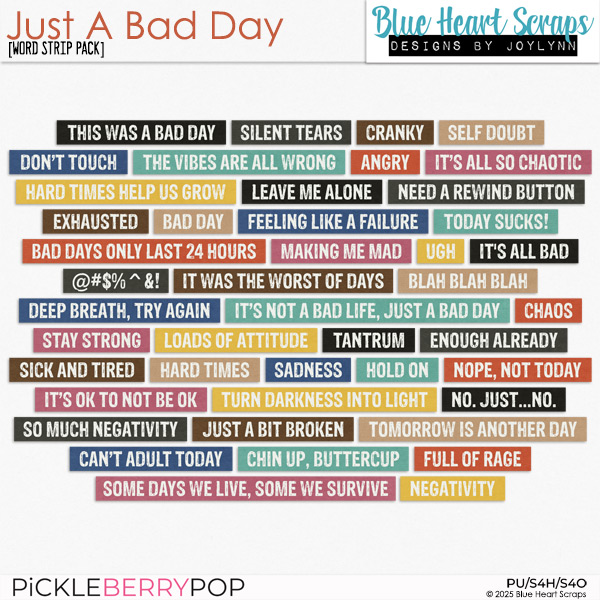 Just A Bad Day Word Strips