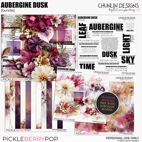 Aubergine Dusk - bundle + FWP transfer brushes
