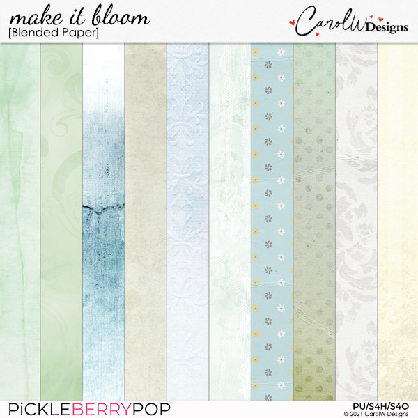 Make it bloom-Blended paper