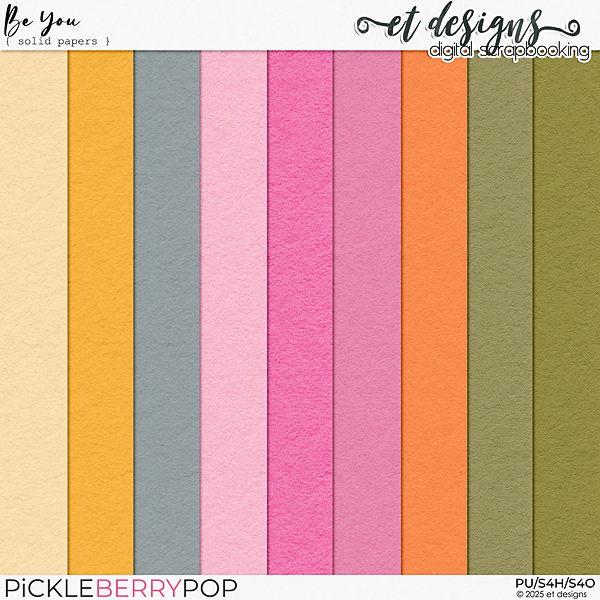Be You Solid Papers by et designs Be You Solid Papers by et designs