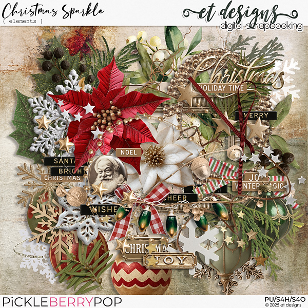 Christmas Sparkle Elements by et designs