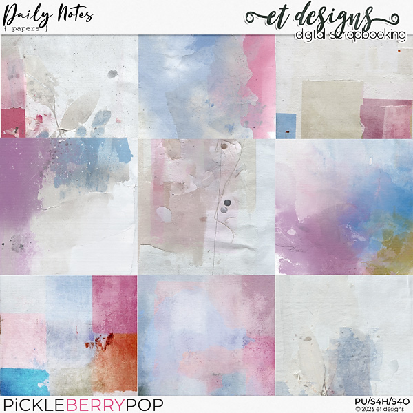 Daily Notes Papers by et designs