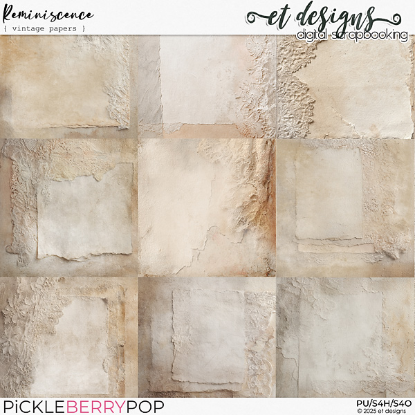 Reminiscence Vintage Papers by et designs