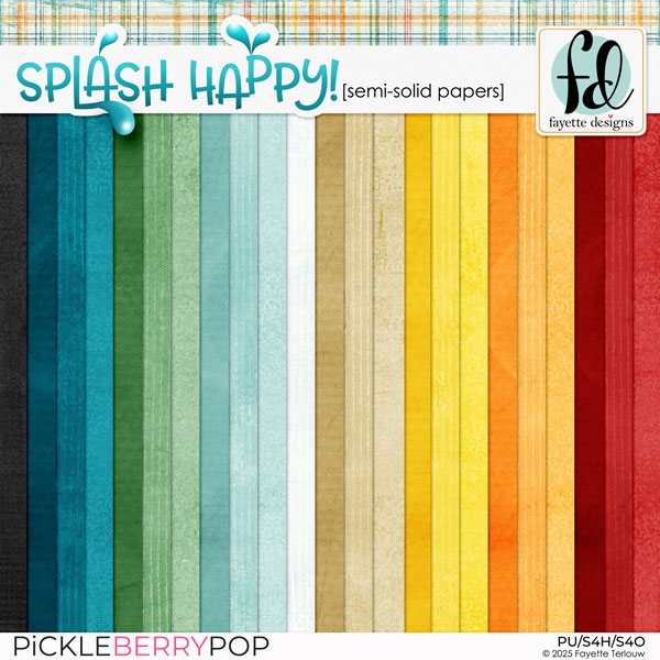 Splash Happy: Semi-Solid Papers