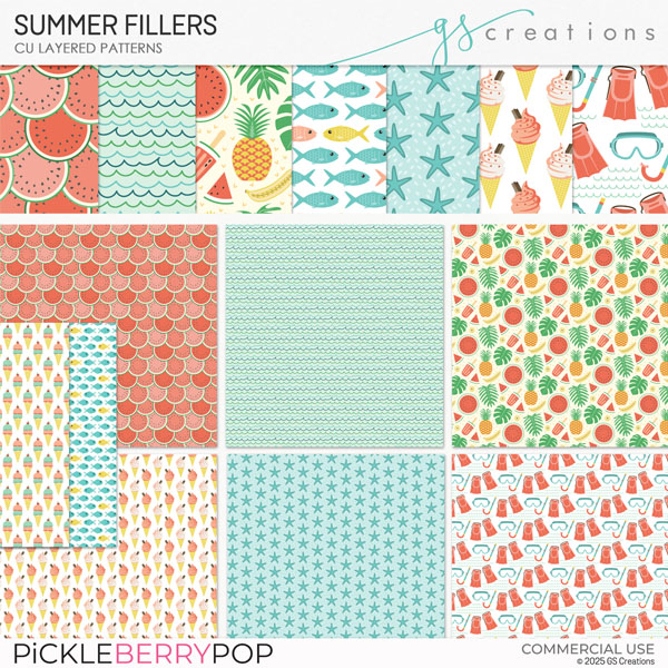 Summer Filler Layered Patterns (CU)