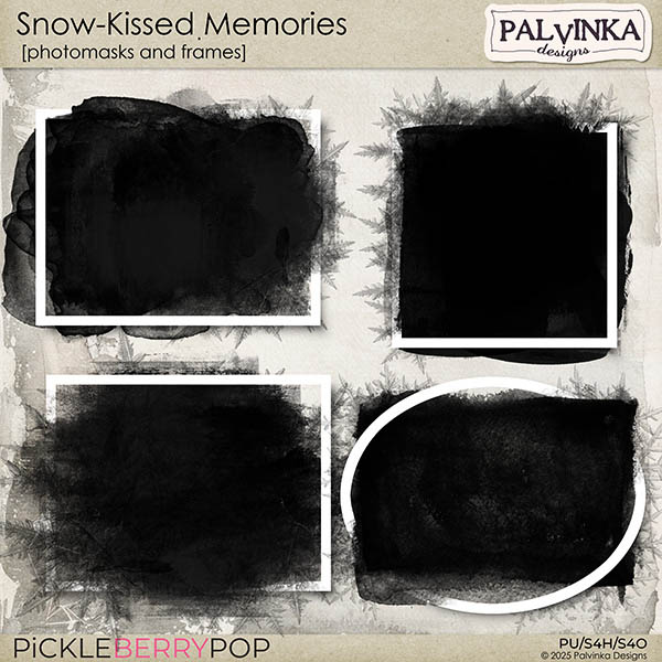 Snow-Kissed Memories Photomasks and Frames