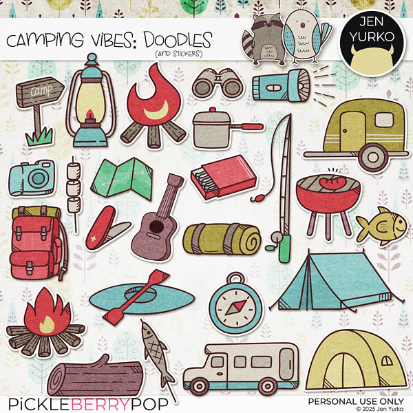 Camping Vibes: Doodles