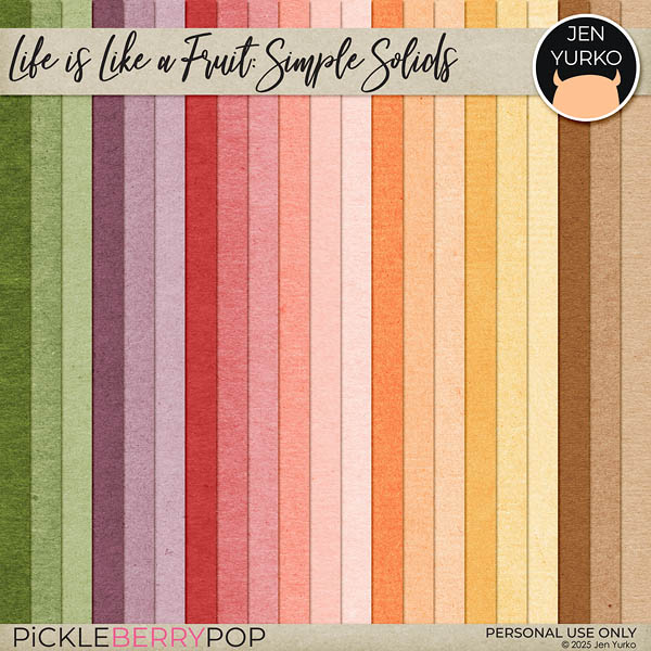 Life is Like a Fruit: Simple Solids