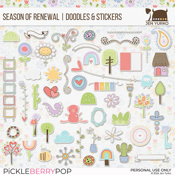 Season of Renewal | Planner Booster | Doodles & Stickers