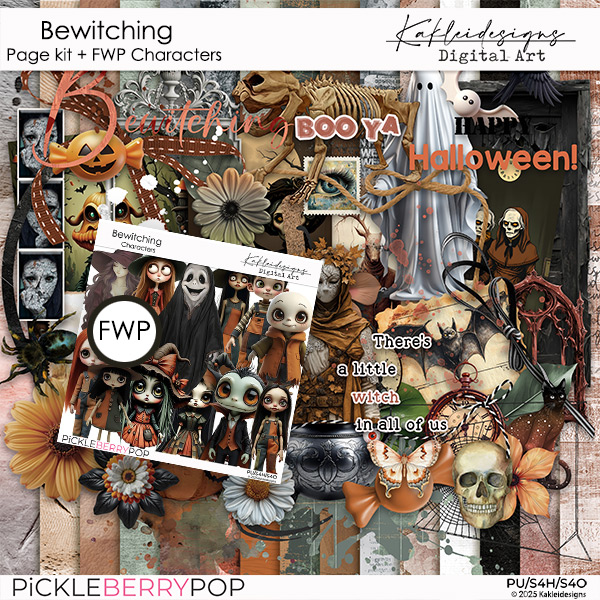 Bewitching Page kit with FWP Characters