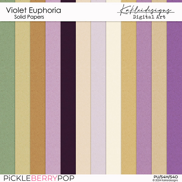 Violet Euphoria Solid Papers