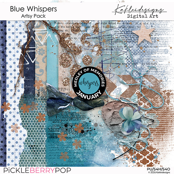 Blue Whispers Artsy Pack