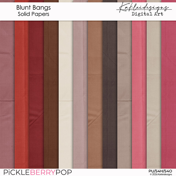 Blunt Bangs Solid Papers
