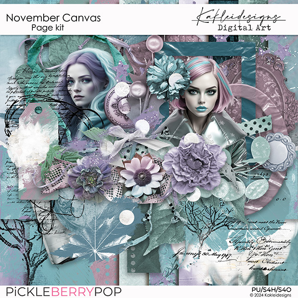 November Canvas page kit