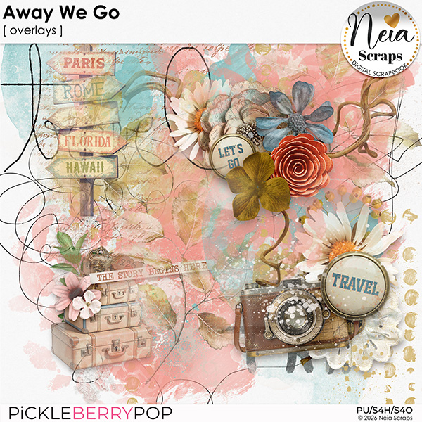 Away We Go - Overlays - by Neia Scraps