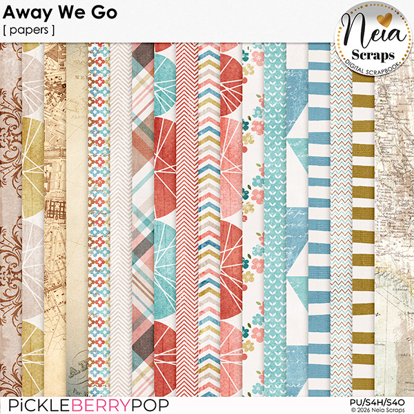 Away We Go - Papers - by Neia Scraps