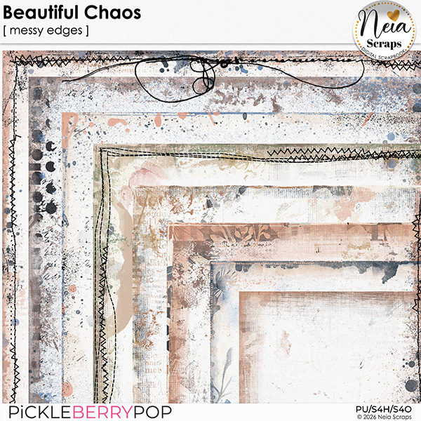 Beautiful Chaos - Messy Edges - by Neia Scraps
