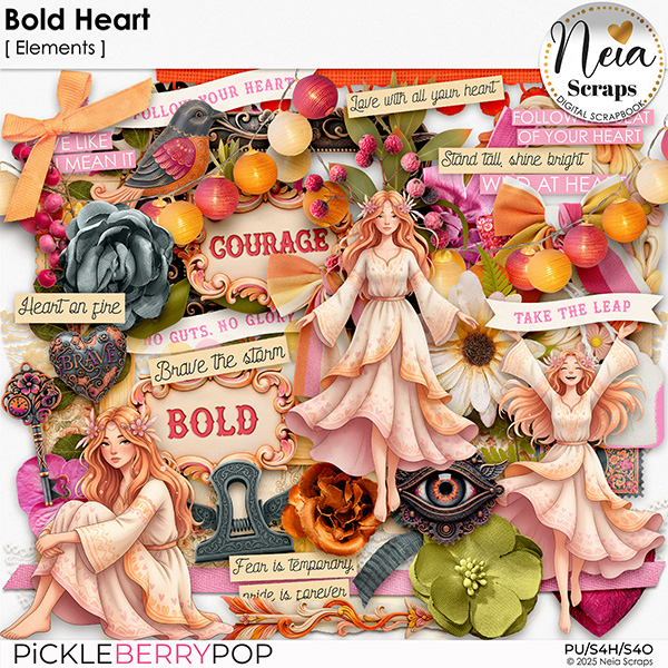Bold Heart - Elements - by Neia Scraps Bold Heart - Elements - by Neia Scraps