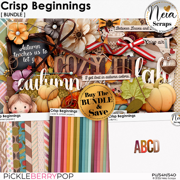 Crisp Beginnings - Bundle - by Neia Scraps